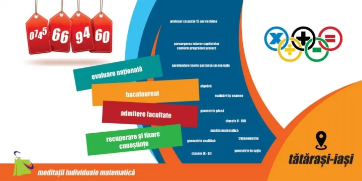 Meditatii individuale matematica Iasi Tatarasi